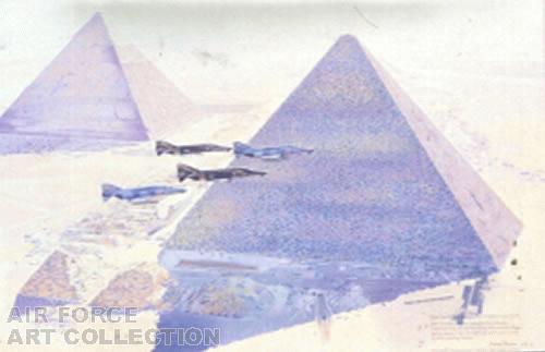 The Classic Phantom Pyramid Fly-By (F-4Es)